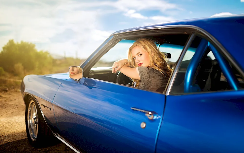 Woman in a car