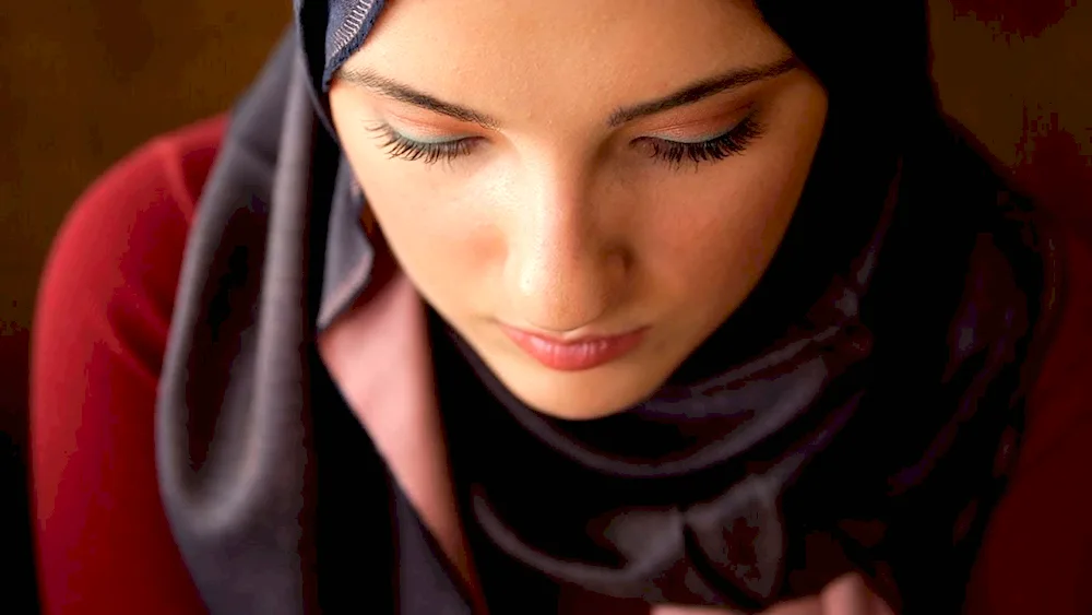 Woman in headscarf