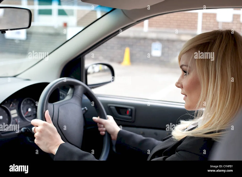 Woman driving