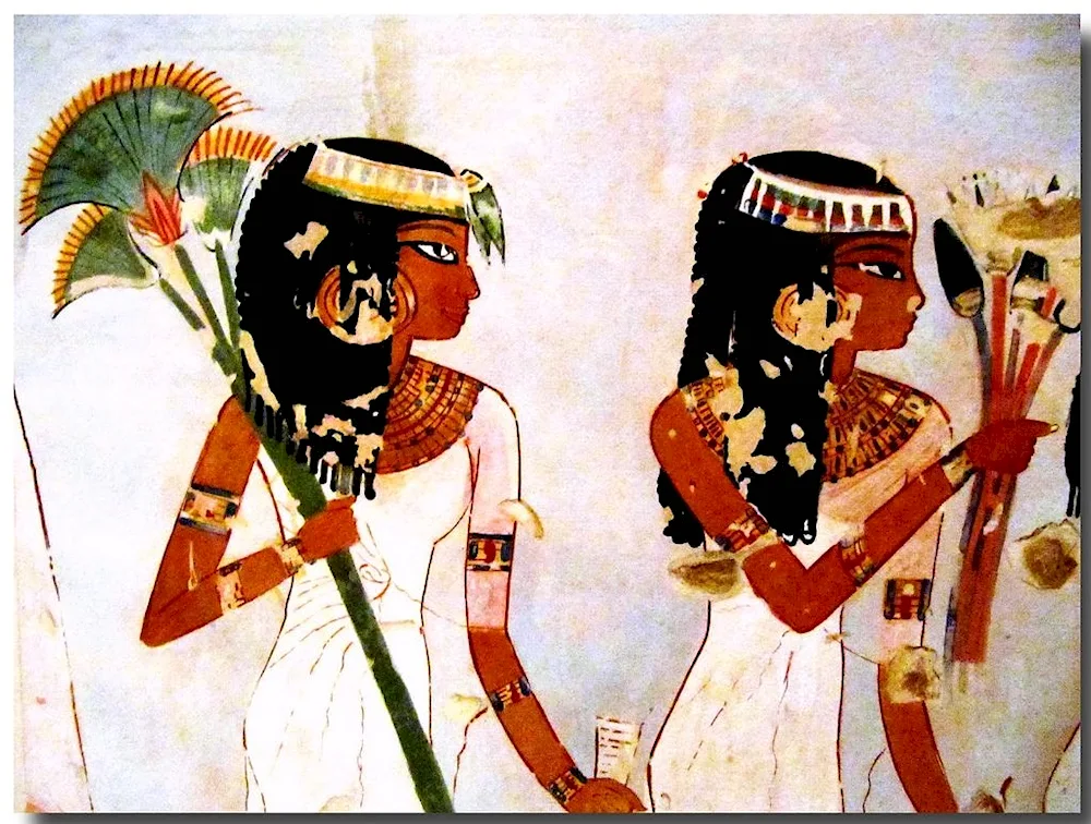 Women of ancient Egypt frescoes