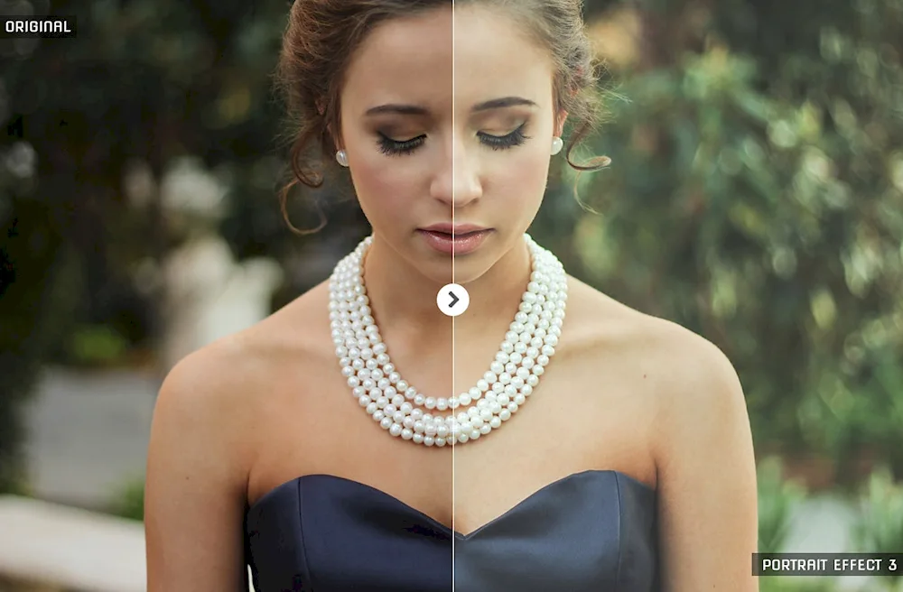 Women in pearl jewellery