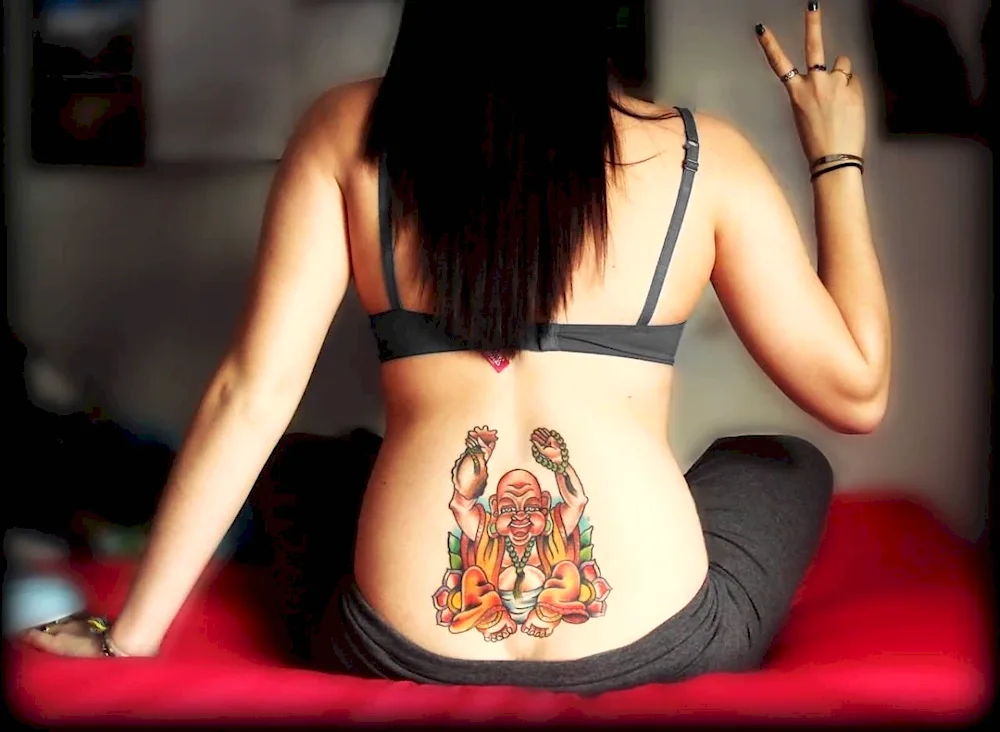 Lower back tattoo