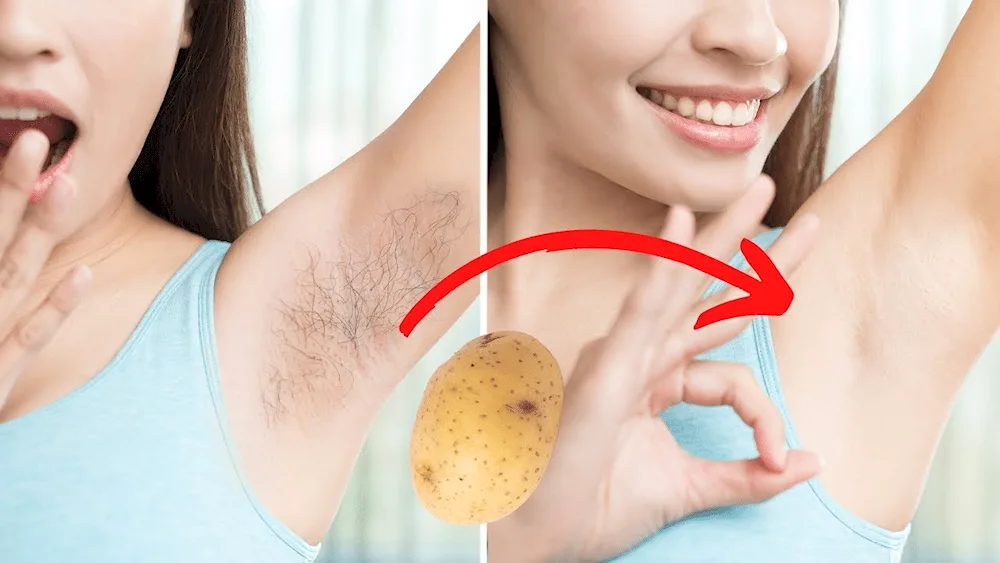 Women's armpit hair