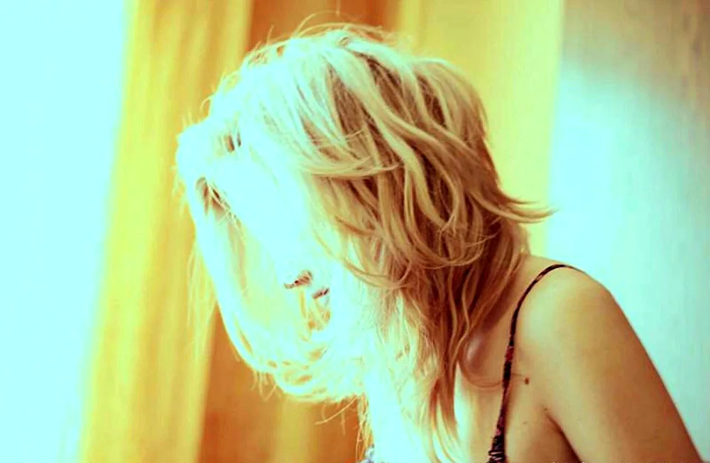 Blonde with a back bob