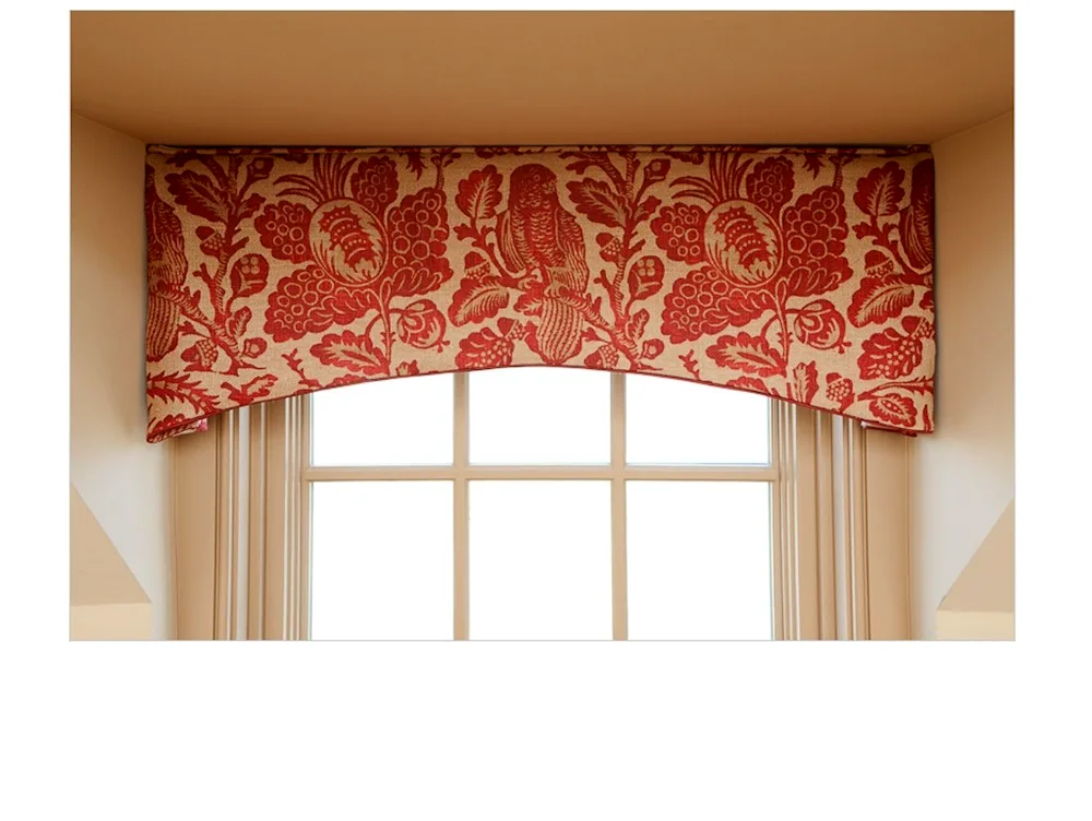 Stiff lambrequin for kitchen