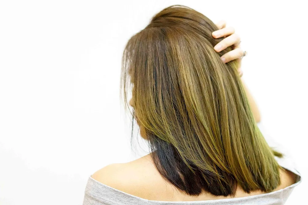 Oily hair