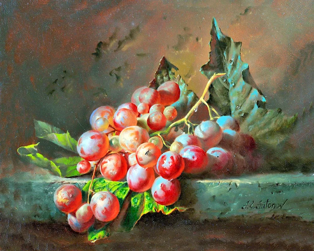 Alexei Antonov still life paintings