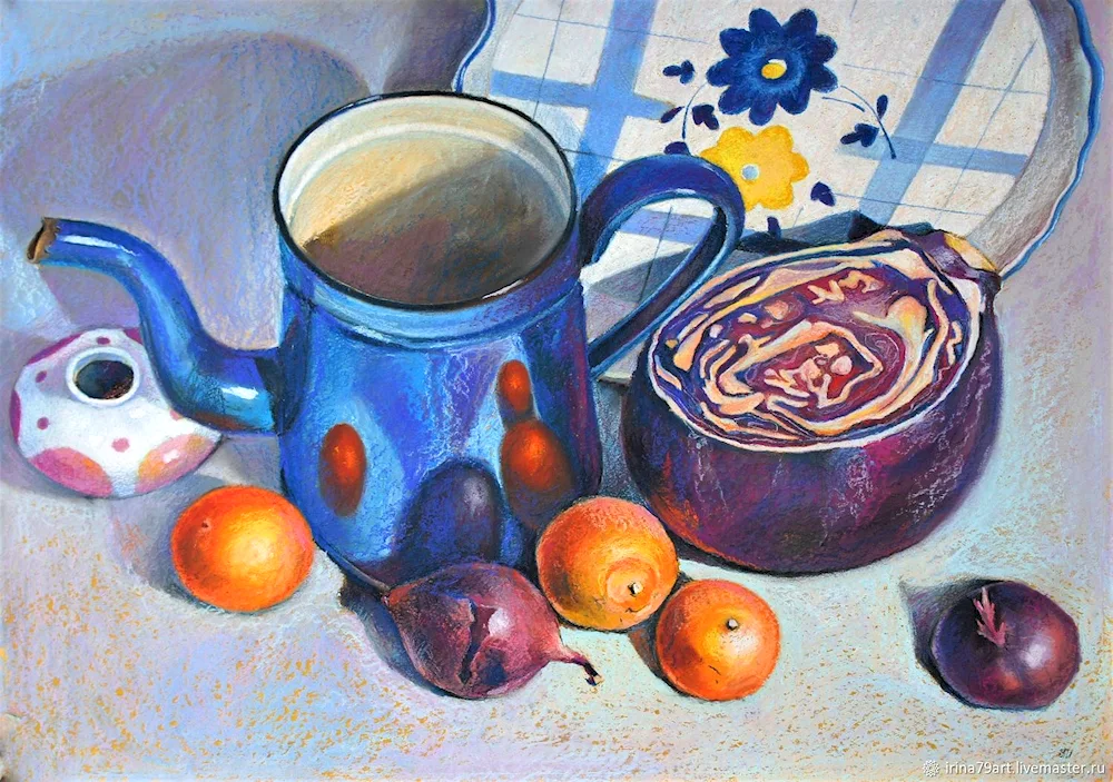 Painting pastel still life Murgin