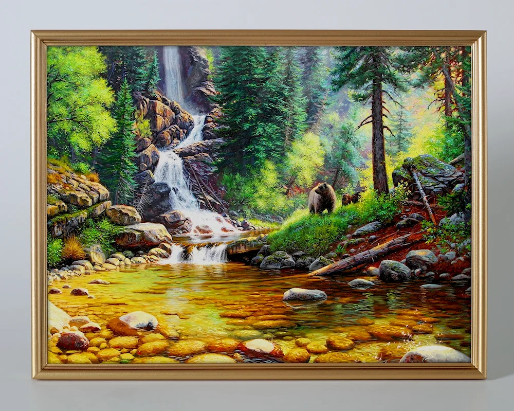 Artist Kevin Hill waterfall
