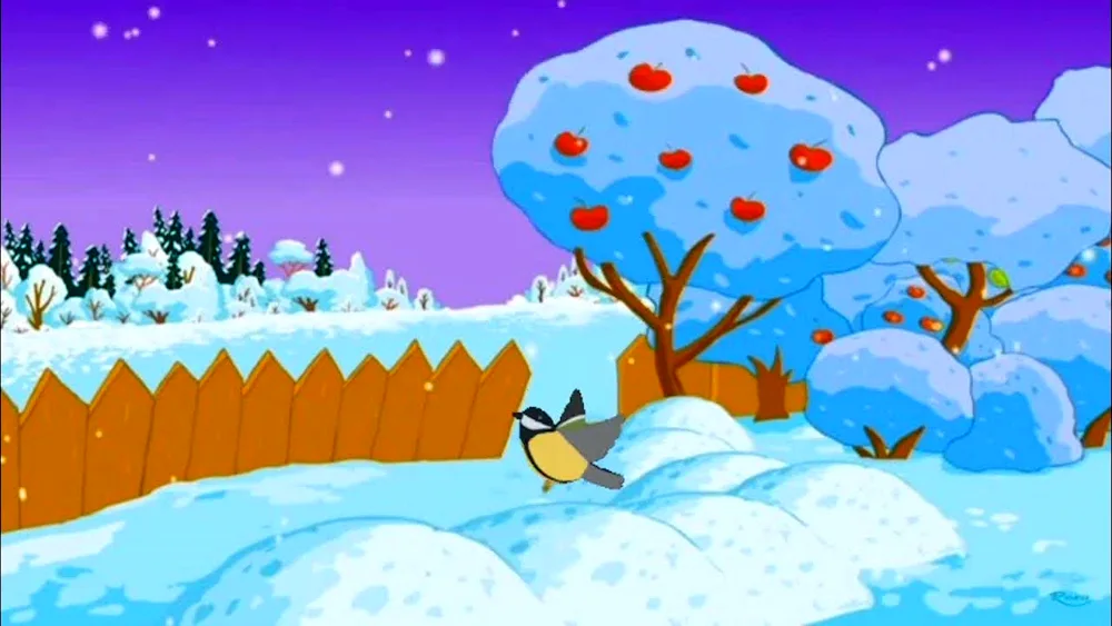 Winter cartoon