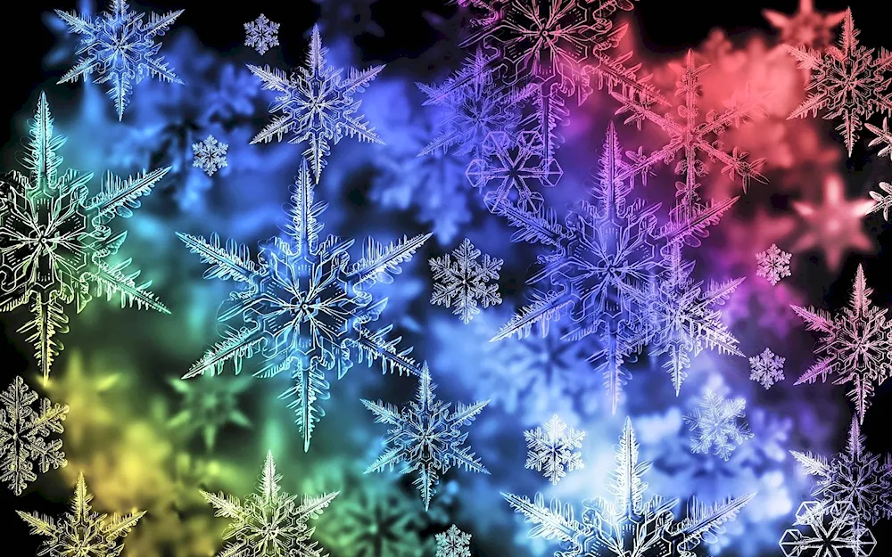 Winter snowflakes