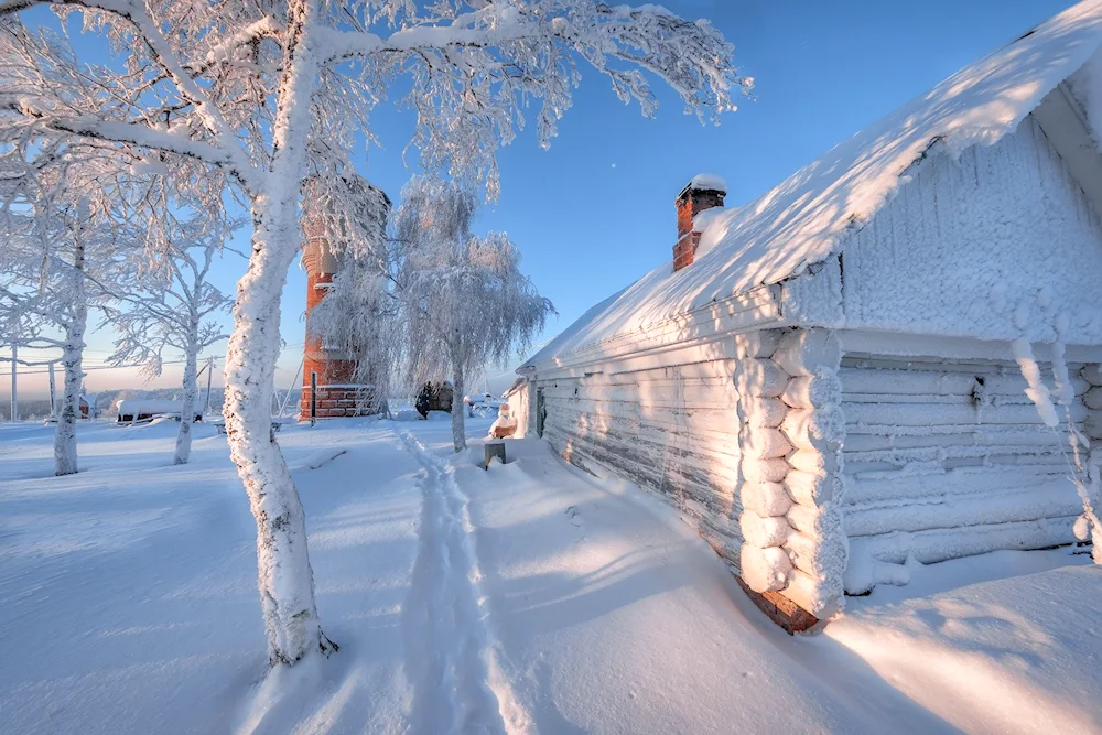 Tula village winter