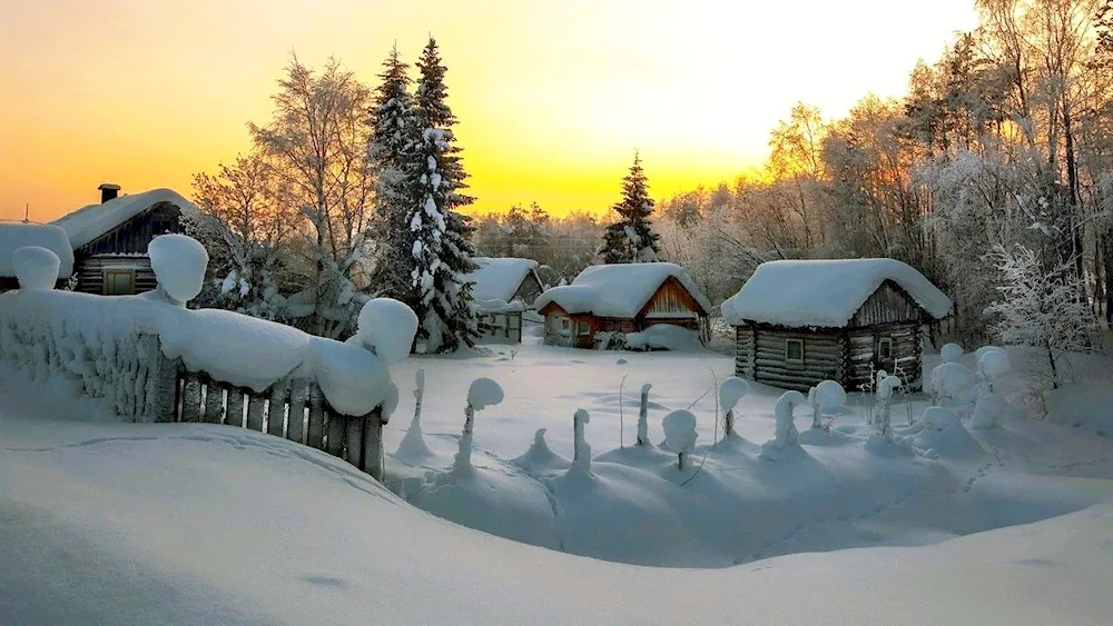 Taezhny village Perm region