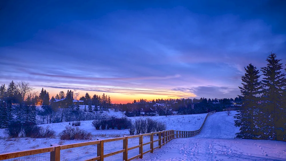 Winter in the village