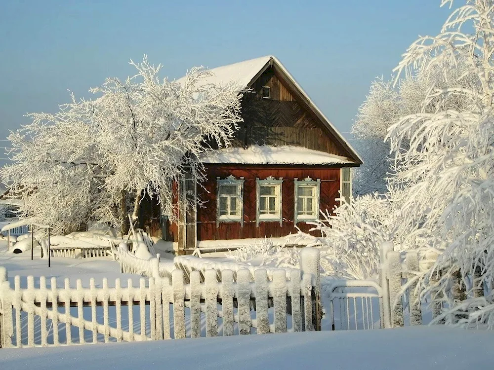 Winter village