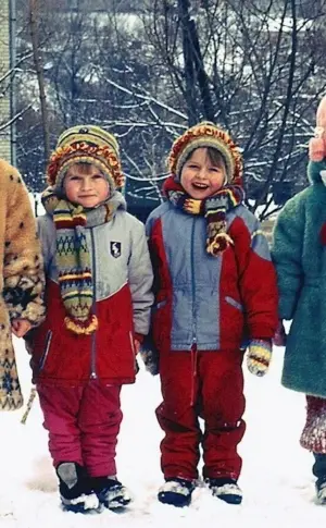 Winter clothes of Soviet children