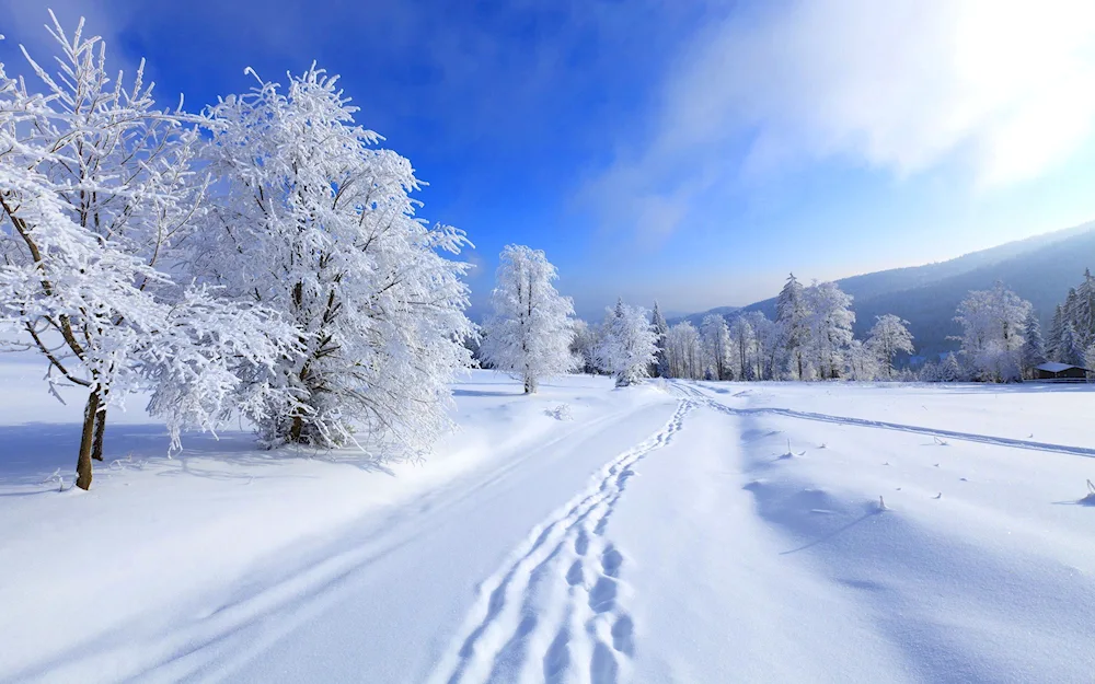 Winter mountains