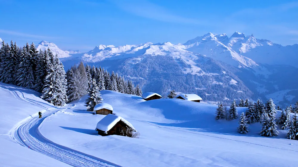 Winter mountains
