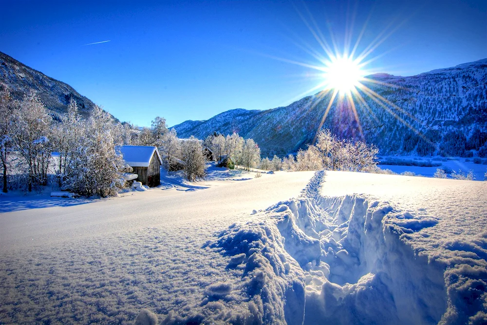 Mountains winter