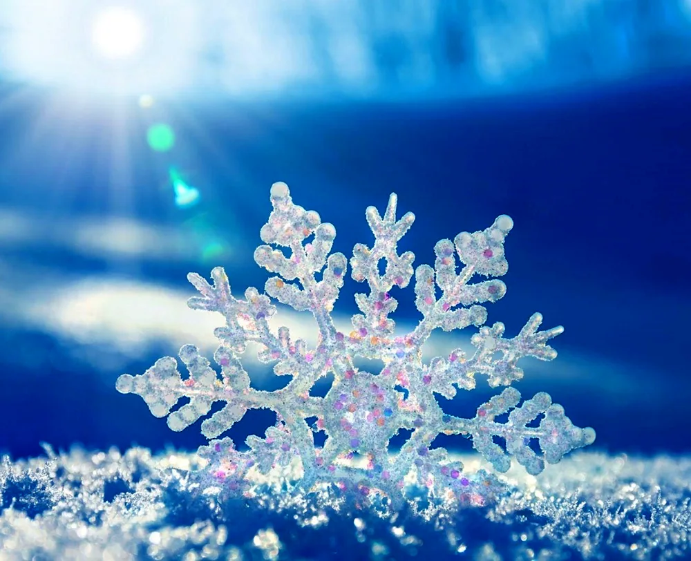 Snowflake on mitten
