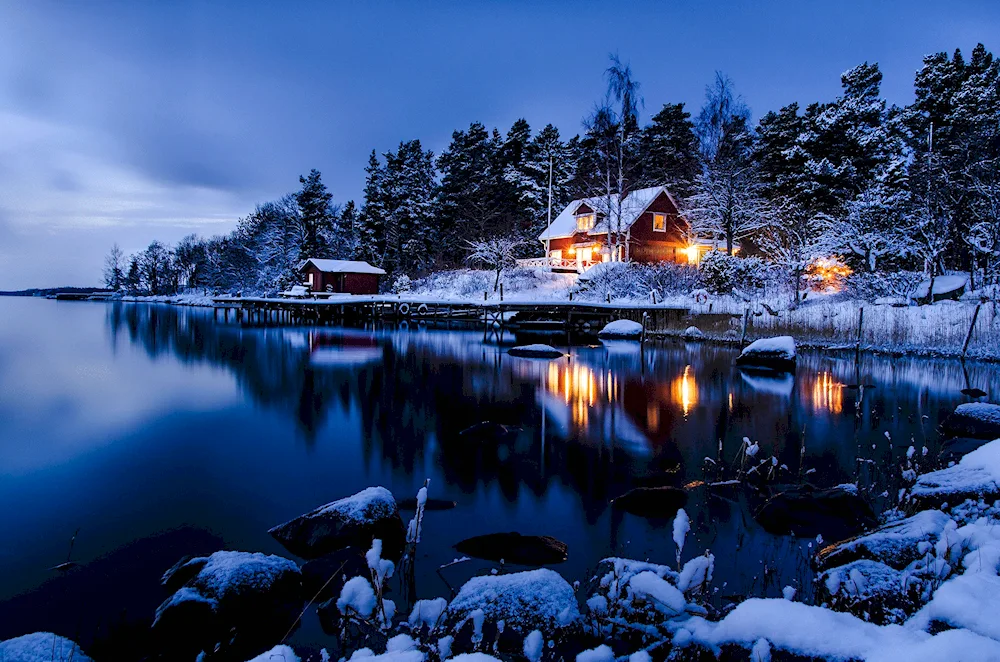 Lake in Norway Fjord