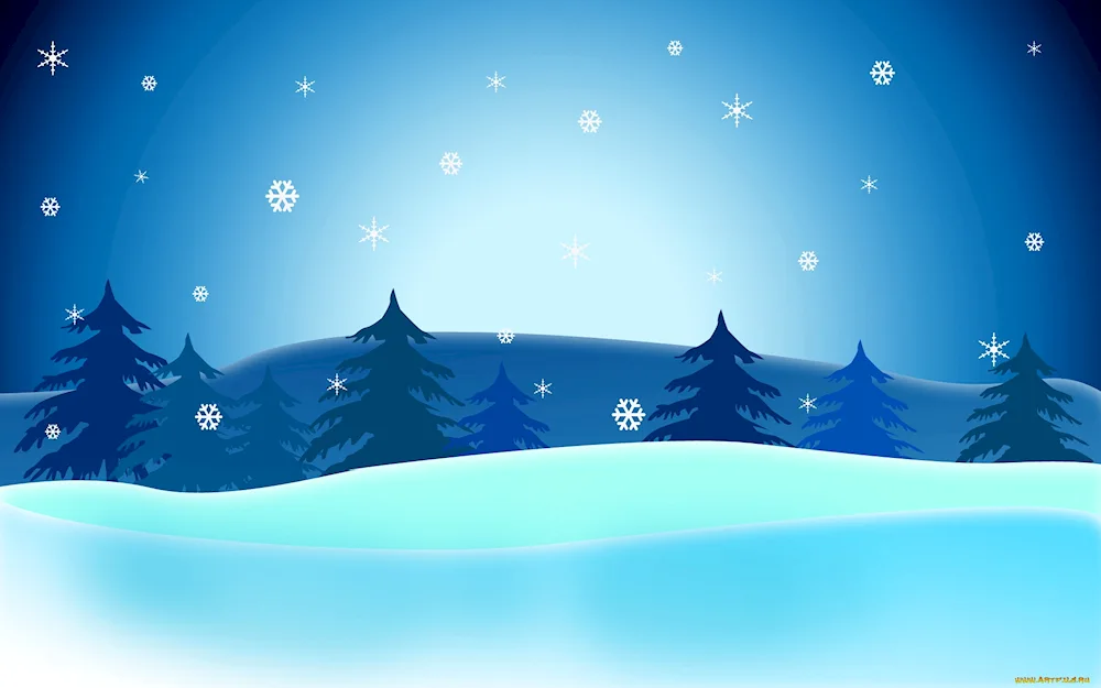 Winter landscape vector