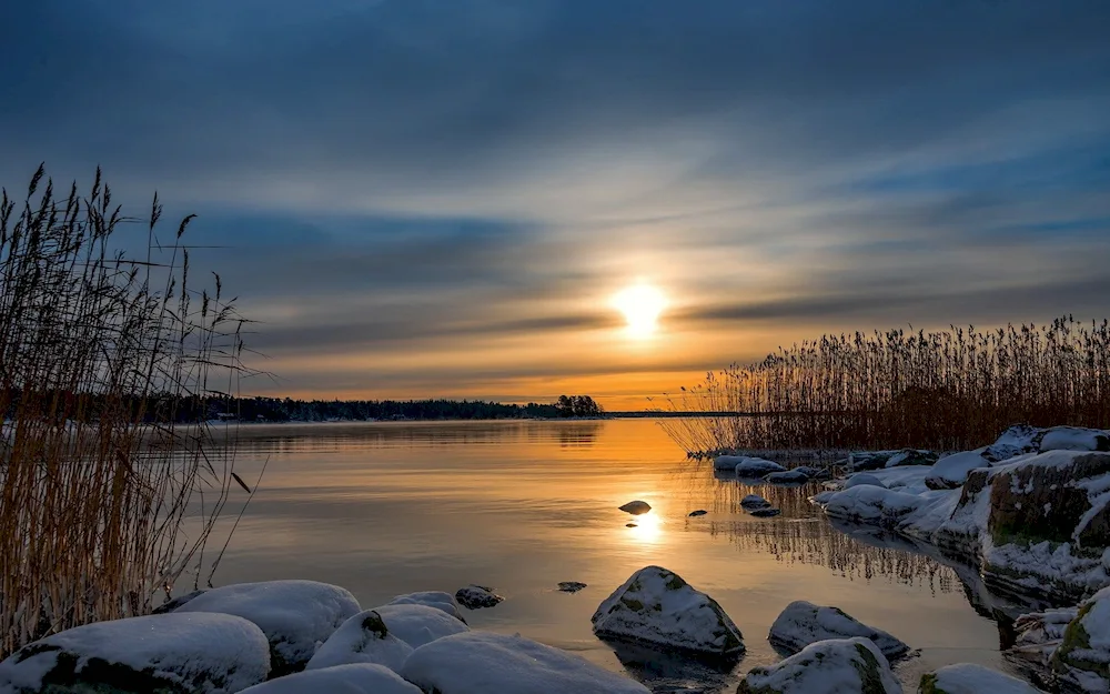 Winter sunset