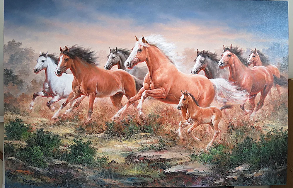 Zinaida Serebryakova herd of horses