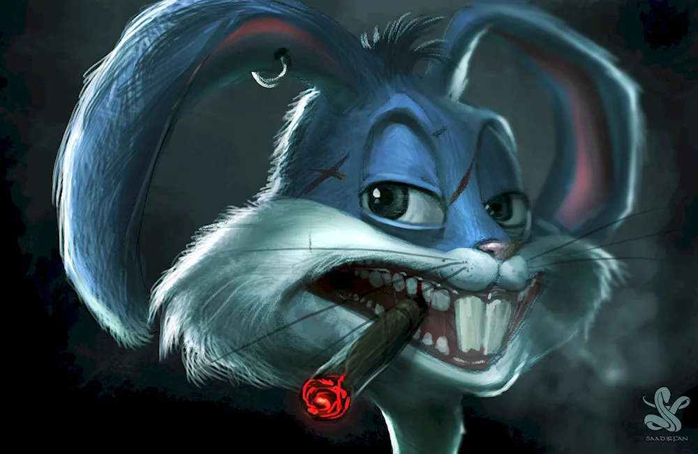 An evil hare