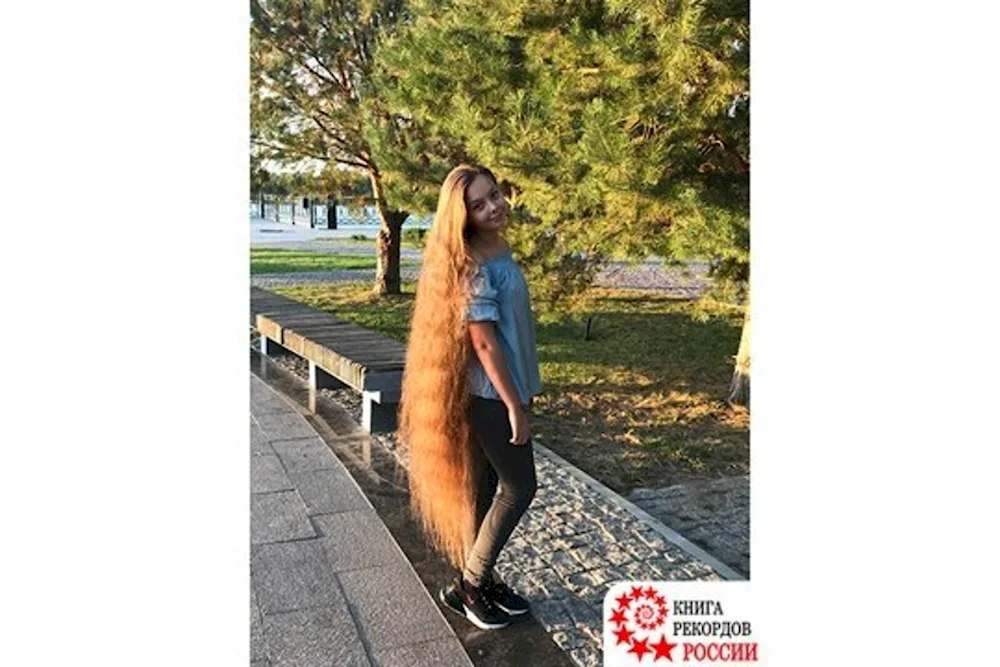 Zlata Nikolaeva longest hair