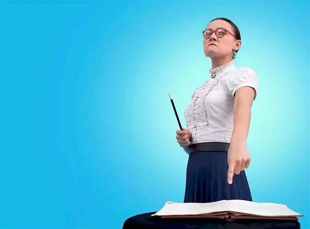 An angry teacher.