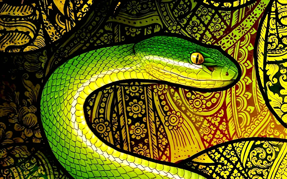 Snake drawing