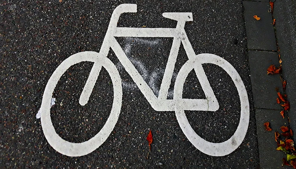 Bike lane sign