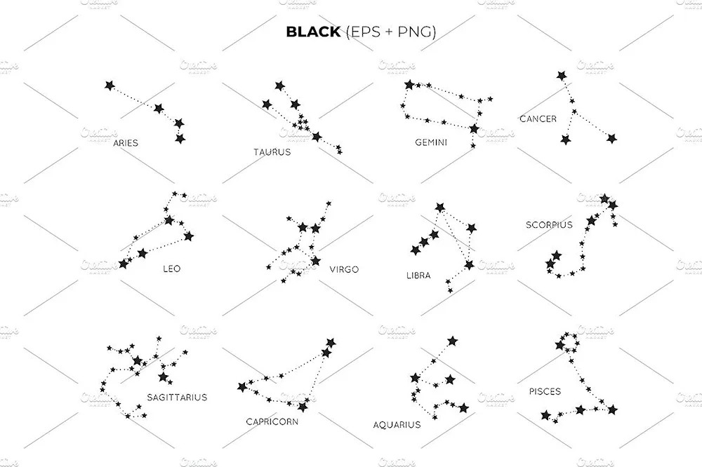 The constellation of Sagittarius Sagittarius