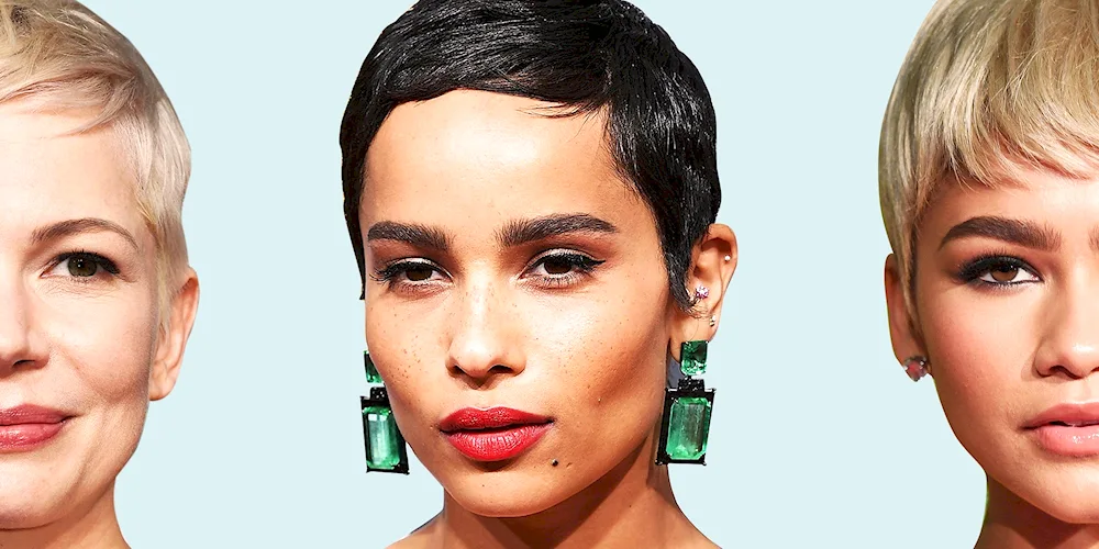 Zoe Kravitz with short hair