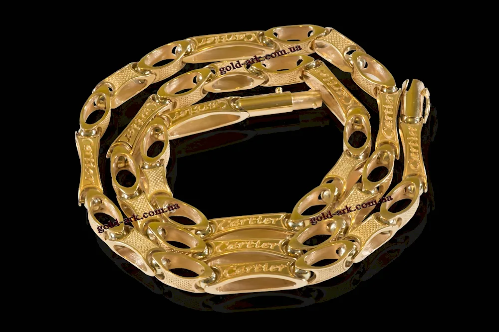 Gold Cartier chain men's