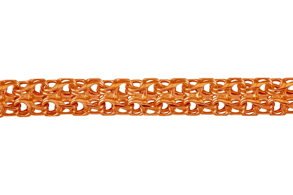 Gold chain double rhombus