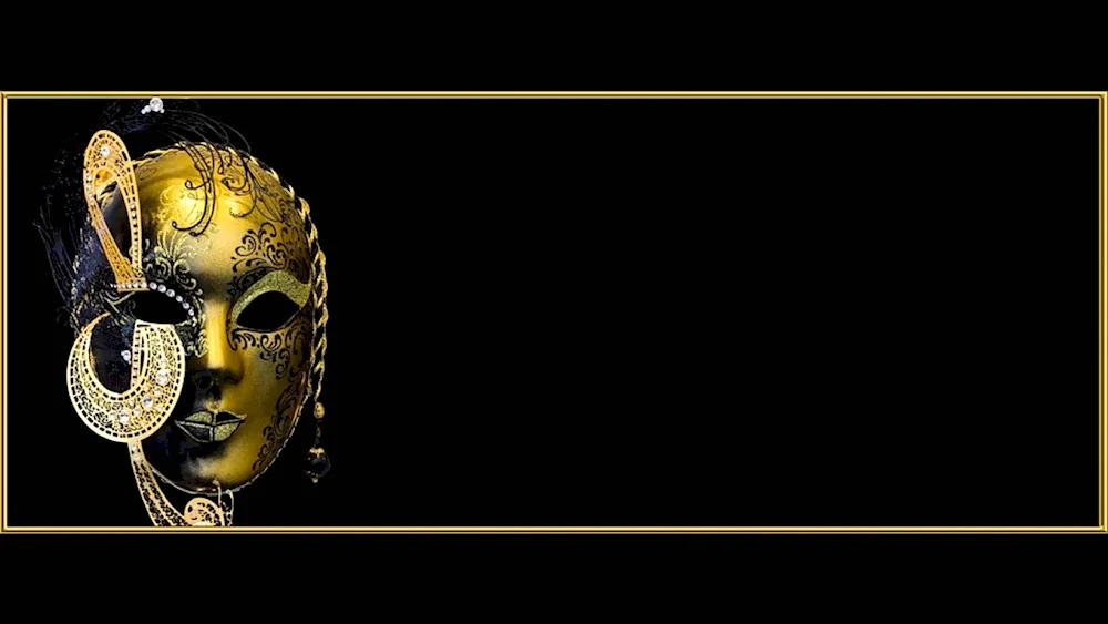 Golden Venetian mask