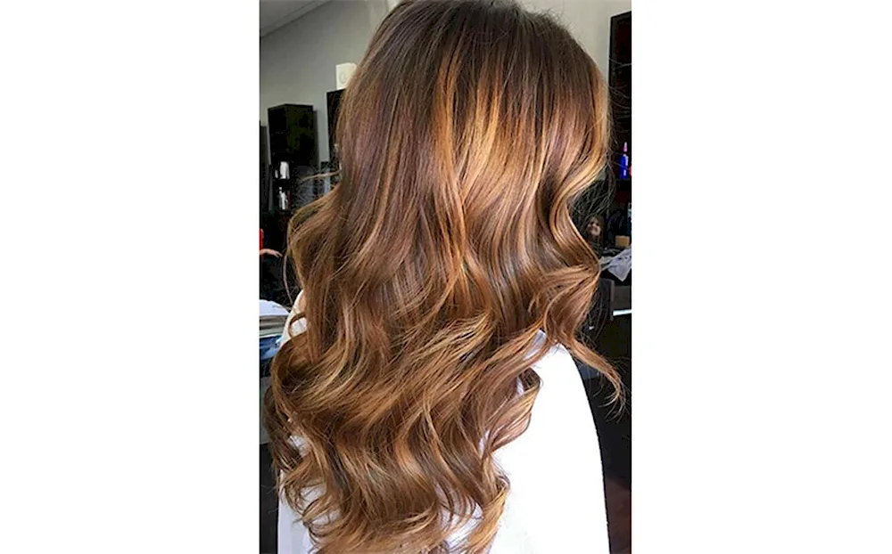 Balayage for dark hair long straight