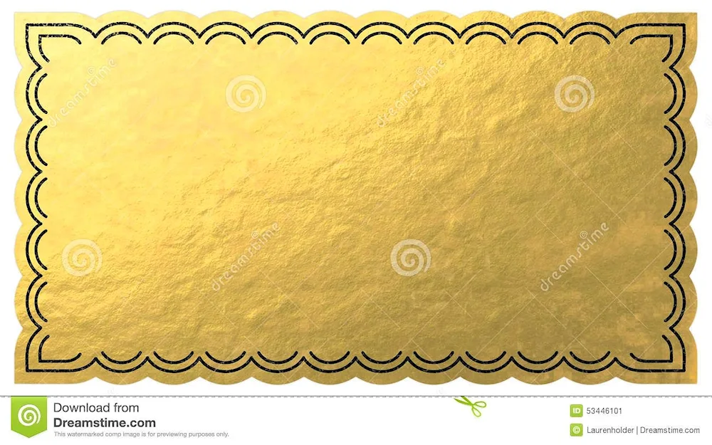 Golden ticket mockup