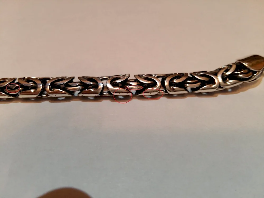 Gold bracelet braiding Cardinal