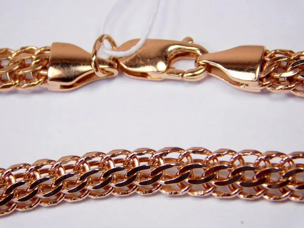 Gold bracelet python braiding