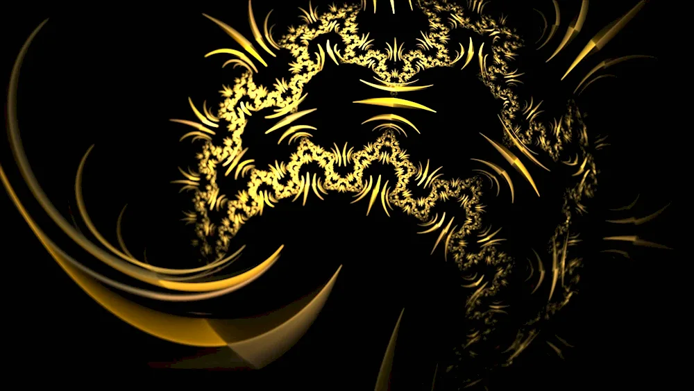 Black gold background