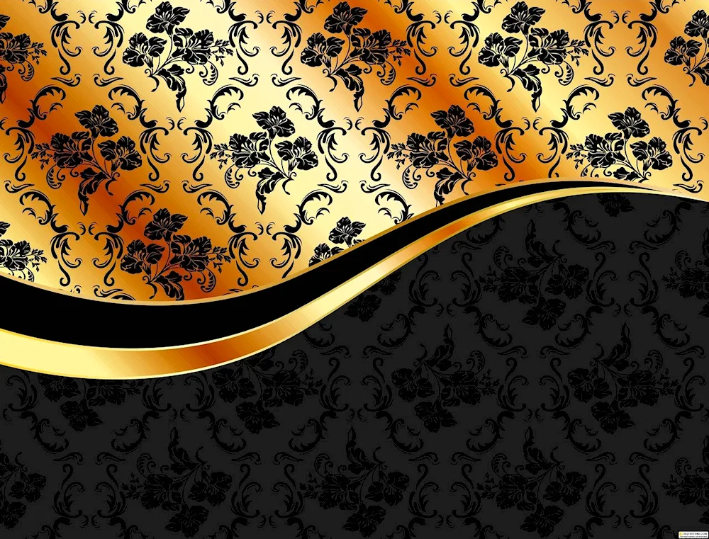 Black gold background