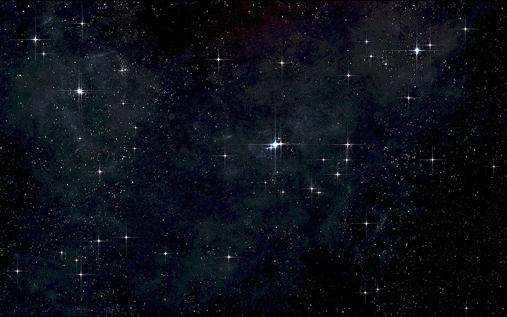 Stars on black background