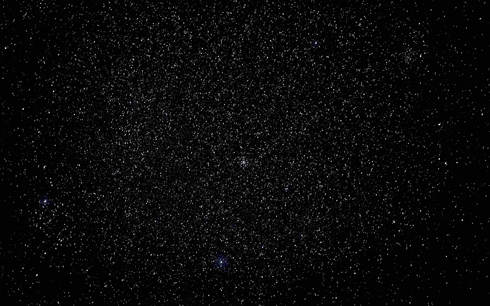 Stars on black background